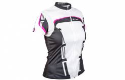 AUTHOR Cyklistický dres Lady Sport (15A bílá/černá/růžová) dámský