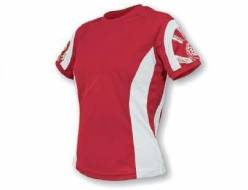 SENSOR Cyklistický dres Indy červená-bílá dámský