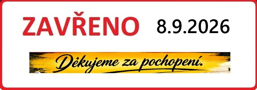 Zavřeno 8.9